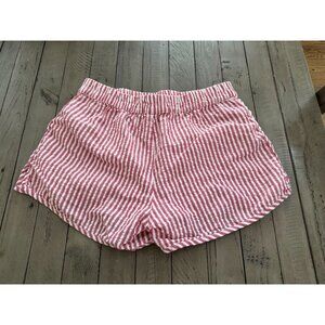 LAKE Striped Pajama Shorts Red White Size XS